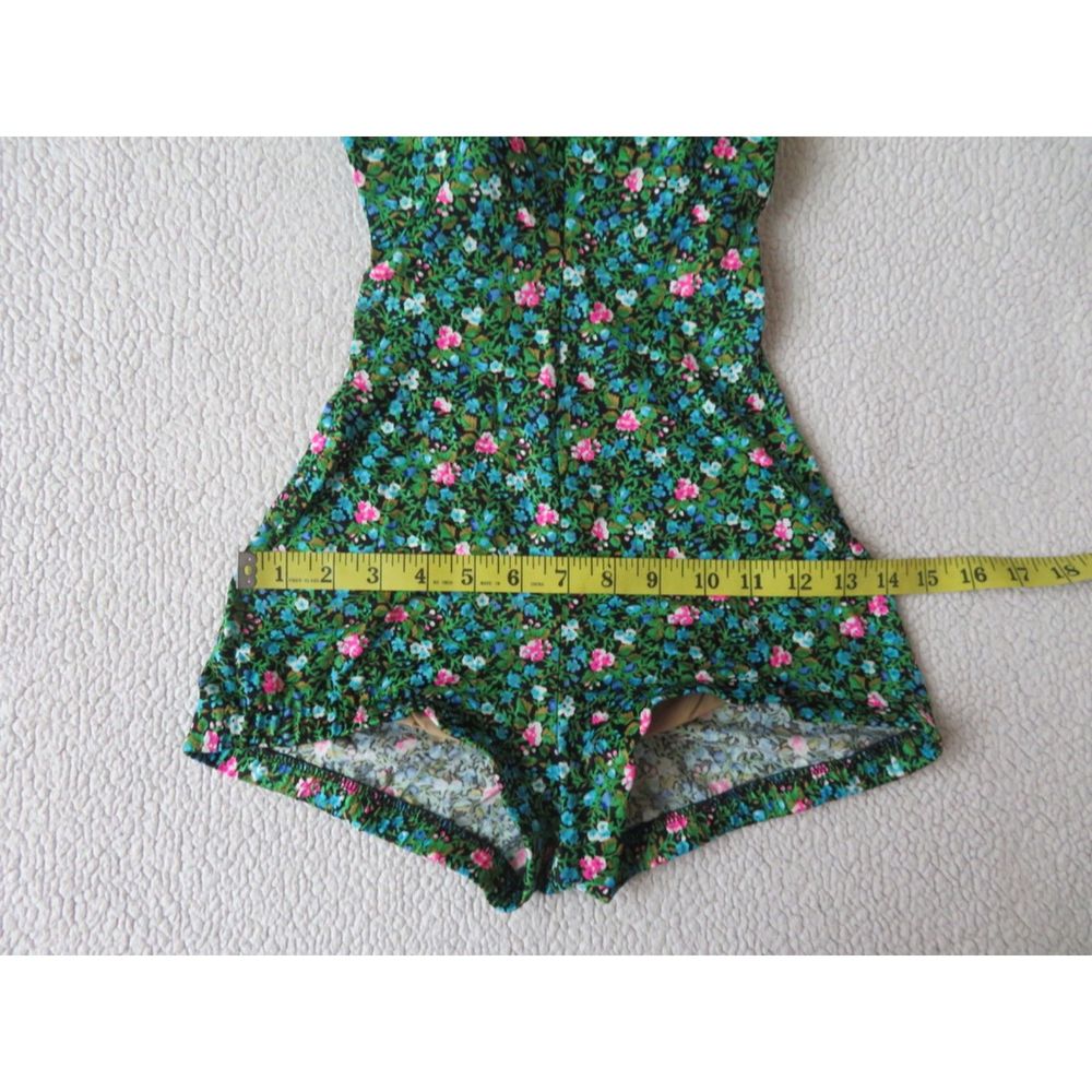 vintage rose marie reid one piece short bottom halter bathing suit usa made - Picture 11 of 12
